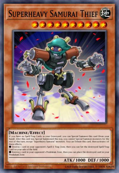 Superheavy Samurai Thief Common MP16-EN108 2016 Mega-Tin Mega Pack Yugioh card