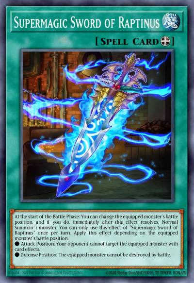 Supermagic Sword of Raptinus Ultra Rare TOCH-EN017 Toon Chaos Yugioh card