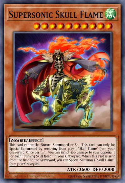 Supersonic Skull Flame Super Rare WB01-EN001 Yu-Gi-Oh! 5Ds Wheelie Breakers Promotional Cards Yugioh card
