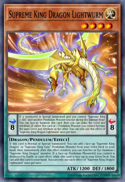 Supreme King Dragon Lightwurm Common MP24-EN387 25th Anniversary Tin Dueling Mirrors Yugioh card