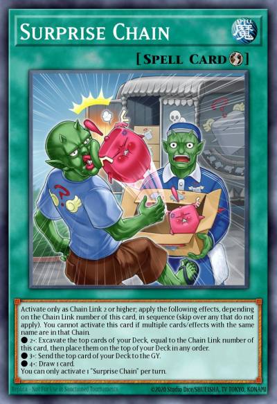 Surprise Chain Common DIFO-EN068 Dimension Force Yugioh card