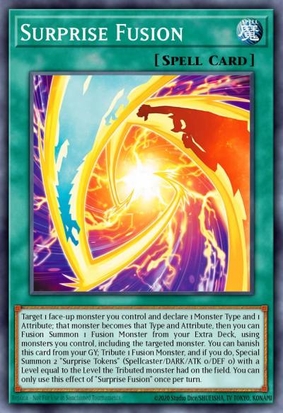 Surprise Fusion Secret Rare BLGG-EN041 Battles of Legend: Glorious Gallery Yugioh card
