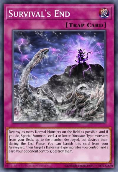 Survivals End Super Rare SR04-EN030 Dinosmashers Fury Structure Deck Yugioh card