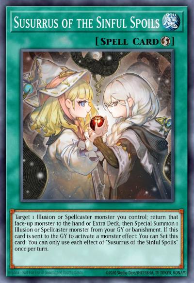 Susurrus of the Sinful Spoils Ultra Rare MP25-EN228 2025 Mega-Pack Tin Yugioh card