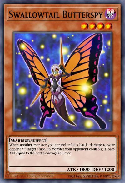 Swallowtail Butterspy Common GAOV-EN013 Galactic Overlord Yugioh card