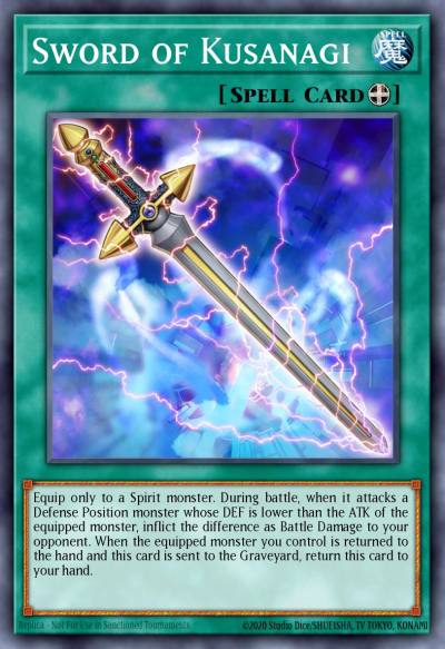 Sword of Kusanagi Common TDGS-EN054 The Duelist Genesis Yugioh card