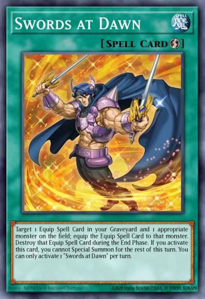Swords at Dawn Platinum Rare NKRT-EN030 Noble Knights of the Round Table Box Set Yugioh card
