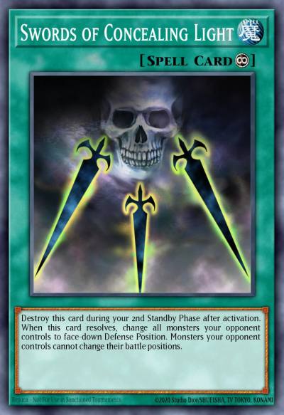Swords of Concealing Light Common BP02-EN147 Battle Pack 2 War of the Giants Yugioh card