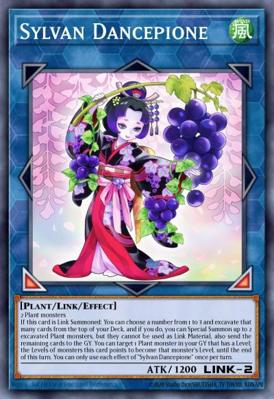 Sylvan Dancepione Super Rare DIFO-EN051 Dimension Force Yugioh card