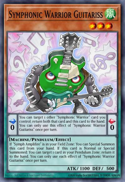 Symphonic Warrior Guitariss Common DIFO-EN020 Dimension Force Yugioh card
