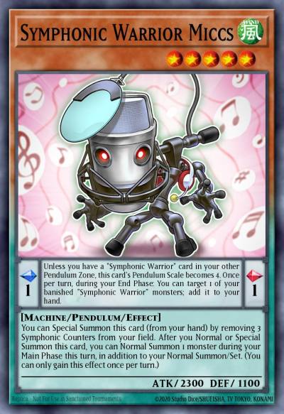 Symphonic Warrior Miccs Common MP17-EN238 2017 Mega-Tin Mega Pack Yugioh card