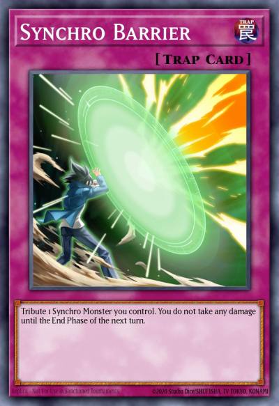 Synchro Barrier Common DP10-EN026 Duelist Pack Yusei 3 Yugioh card