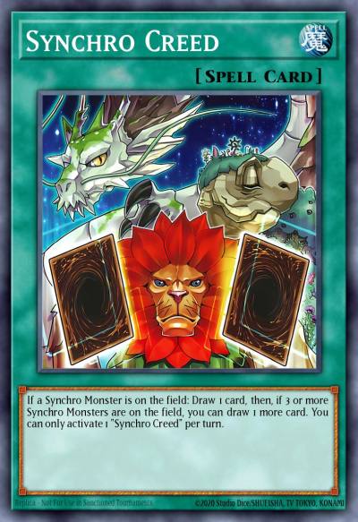 Synchro Creed Secret Rare BLTR-EN029 Battles of Legend Terminal Revenge Yugioh card