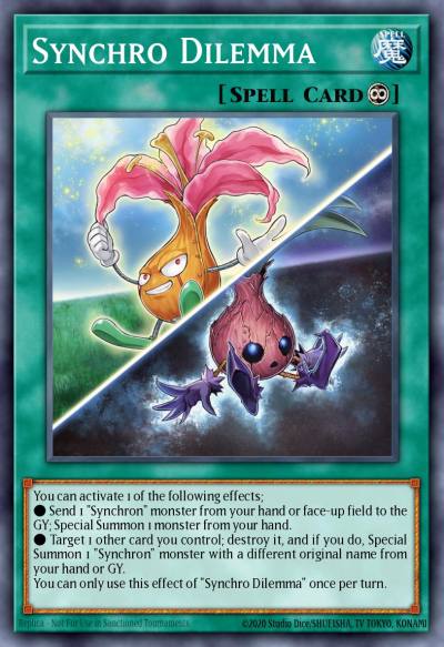 Synchro Dilemma Rare LED8-EN026 Legendary Duelists Synchro Storm Yugioh card