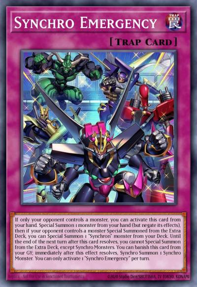 Synchro Emergency Grand Master Rare MAMO-EN009 Magnificent Monsters Yugioh card