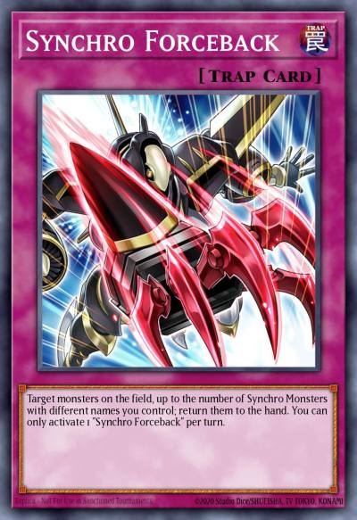 Synchro Forceback Super Rare DUNE-EN085 Duelist Nexus Yugioh card