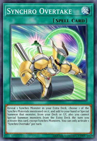Synchro Overtake Ultra Rare MP22-EN164 2022 Tin of the Pharaohs Gods Yugioh card