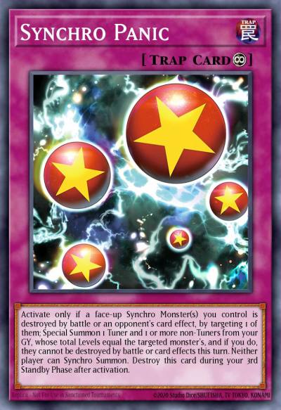 Synchro Panic Ultra Rare BLTR-EN037 Battles of Legend Terminal Revenge Yugioh card