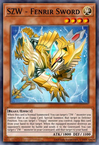 SZW - Fenrir Sword Common OP17-EN021 OTS Tournament Pack 17 Yugioh card