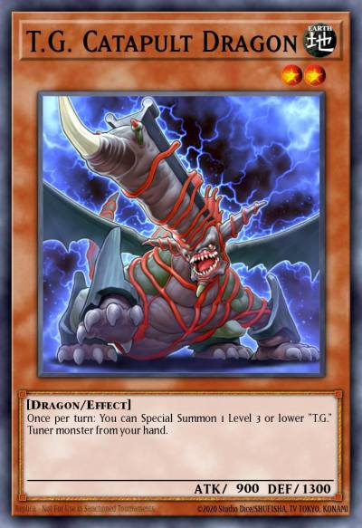 TG Catapult Dragon Common EXVC-EN019 Extreme Victory Yugioh card