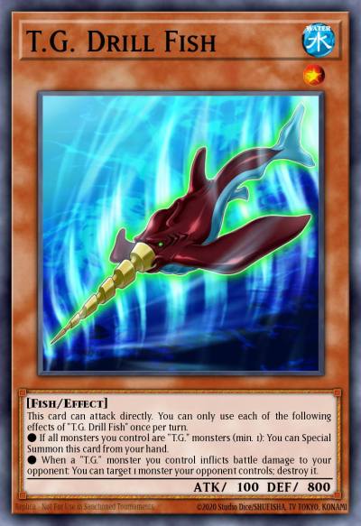 TG Drill Fish Common BLC1-EN089 Battles of Legend Chapter 1 Yugioh card