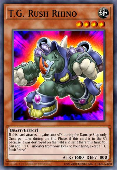 TG Rush Rhino Starfoil Rare BATT-EN020 Battle Pack Tournament Prize Cards Yugioh card