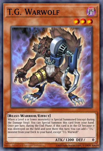 TG Warwolf Common EXVC-EN020 Extreme Victory Yugioh card