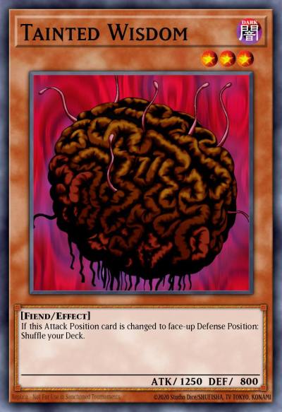 Tainted Wisdom Common MRD-081 Metal Raiders Yugioh card