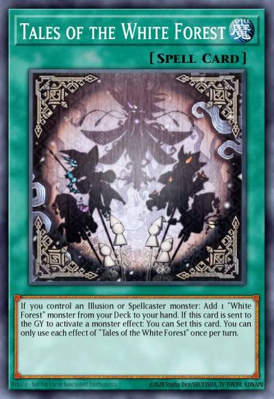 Tales of the White Forest Prismatic Secret Rare MP25-EN092 2025 Mega-Pack Tin Yugioh card