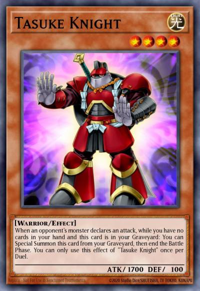 Tasuke Knight Common BP02-EN110 Battle Pack 2 War of the Giants Yugioh card