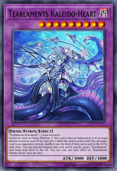 Tearlaments Kaleido-Heart Secret Rare POTE-EN043 Power of the Elements Yugioh card