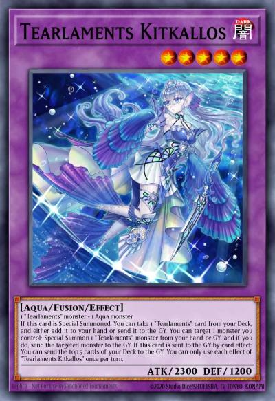 Tearlaments Kitkallos Ultra Rare POTE-EN042 Power of the Elements Yugioh card