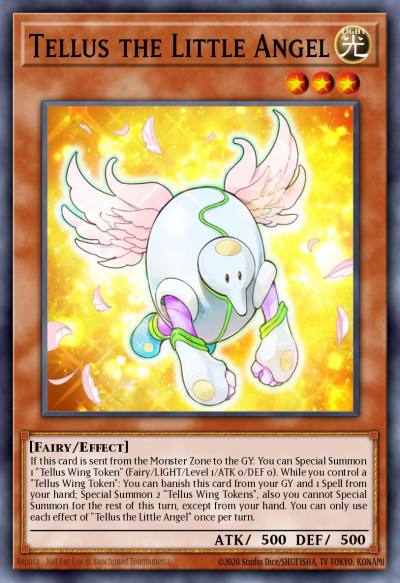 Tellus the Little Angel Super Rare EGS1-EN006 Egyptian God Deck Slifer the Sky Dragon Yugioh card