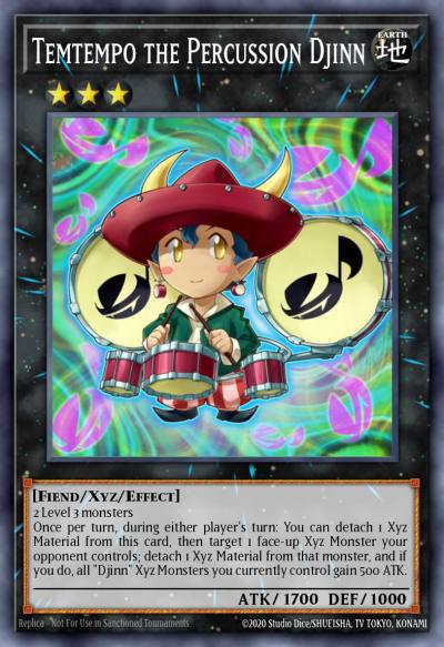 Temtempo the Percussion Djinn Common SP14-EN029 Star Pack 2014 Yugioh card