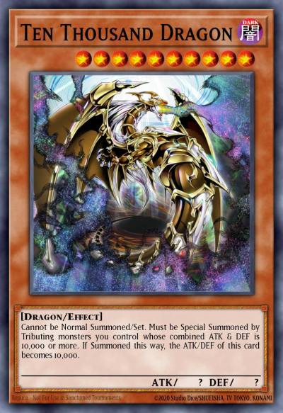 Ten Thousand Dragon 10000 Secret Rare BLAR-EN10K Battles of Legend Armageddon Yugioh card