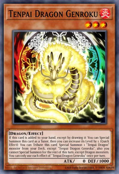 Tenpai Dragon Genroku Prismatic Secret Rare MP25-EN082 2025 Mega-Pack Tin Yugioh card