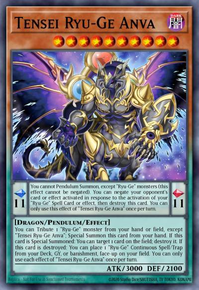 Tensei Ryu-Ge Anva Common ALIN-EN024 Alliance Insight Yugioh card