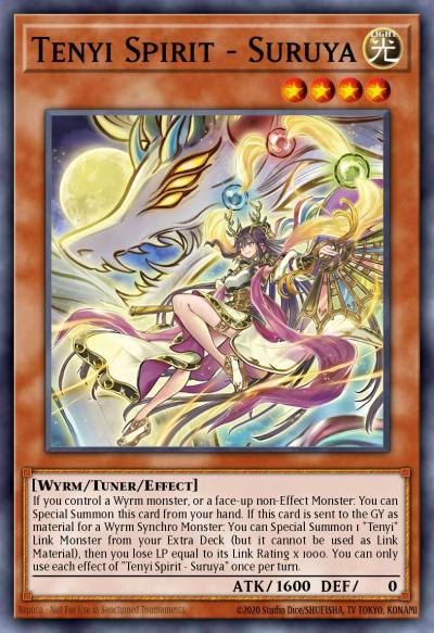 Tenyi Spirit - Suruya Quarter Century Secret Rare SUDA-EN021 Supreme Darkness Yugioh card