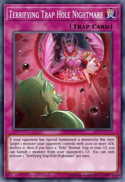 Terrifying Trap Hole Nightmare Common SDBT-EN027 Structure Deck Beware of Traptrix Yugioh card