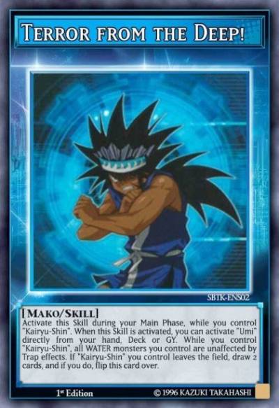 Terror from the Deep Super Rare SBTK-ENS02 Speed Duel Trials of the Kingdom Yugioh card