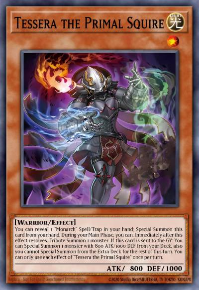 Tessera the Primal Squire Super Rare DUAD-EN018 Duelists Advance Yugioh card