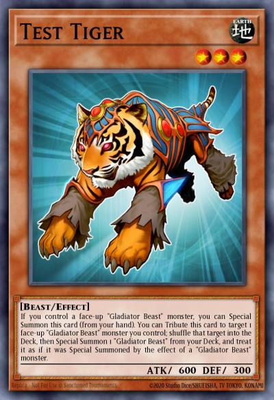 Test Tiger Ultimate Rare GLAS-EN082 Gladiators Assault Yugioh card