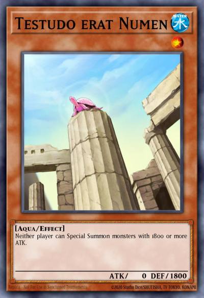 Testudo erat Numen Common OP21-EN014 OTS Tournament Pack 21 Yugioh card