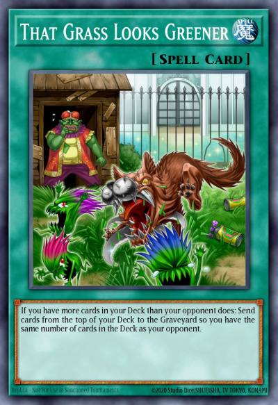 That Grass Looks Greener Collector's Rare RA03-EN063 Quarter Century Bonanza Yugioh card