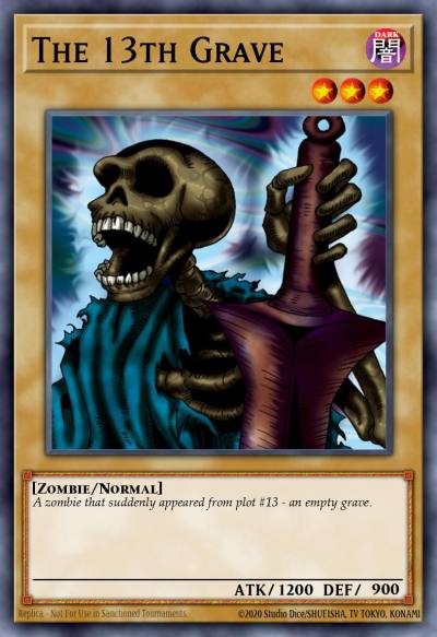 The 13th Grave Common LOB-014 Legend of Blue Eyes White Dragon Yugioh card