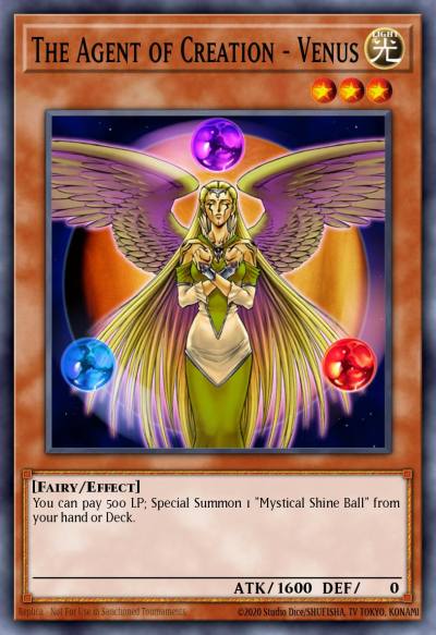 The Agent of Creation - Venus Rare AST-008 Ancient Sanctuary Yugioh card