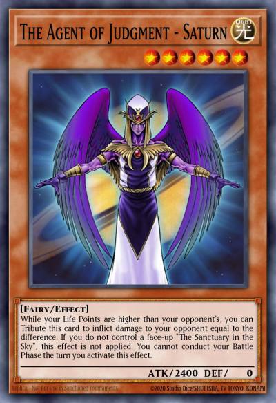 The Agent of Judgment - Saturn Ultra Rare AST-006 Ancient Sanctuary Yugioh card