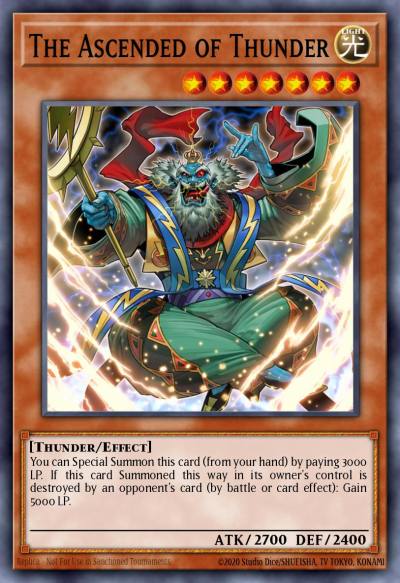 The Ascended of Thunder Common MP18-EN060 2018 Mega-Tin Mega Pack Yugioh card