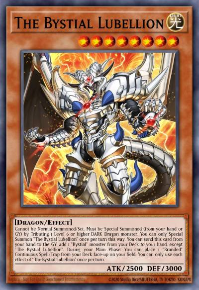 The Bystial Lubellion Prismatic Secret Rare MP23-EN160 25th Anniversary Tin Dueling Heroes Mega Pack Yugioh card