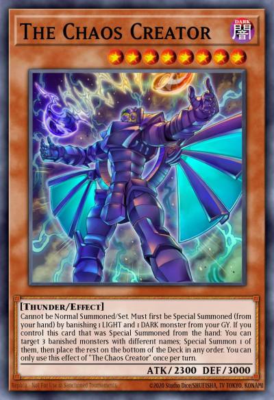 The Chaos Creator Secret Rare BLCR-EN070 Battles of Legend Crystal Revenge Yugioh card